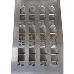 Slidsede og afskårne bremseklodser